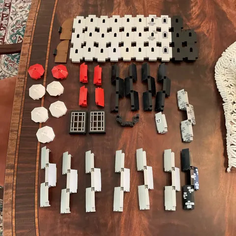 Vintage LEGO Castle Wall Parts Lot Doors Panels Corners Prison Castle Pieces
