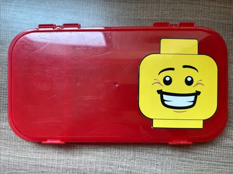Plastic Lego MiniFigure Storage Case (Red)