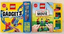 NIB Klutz LEGO "GADGETS" AND "MAKE YOUR OWN MOVIE" - Ages 8 & Up