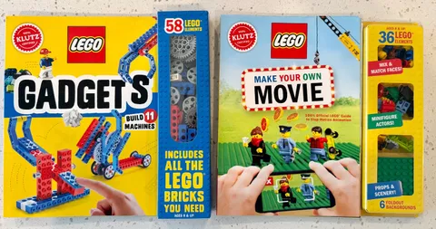 NIB Klutz LEGO "GADGETS" AND "MAKE YOUR OWN MOVIE" - Ages 8 & Up