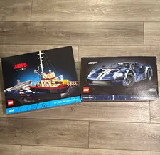 LEGO Jaws & Technic Ford GT 42154 Complete Set 1466 pcs 18+ Box Plastic