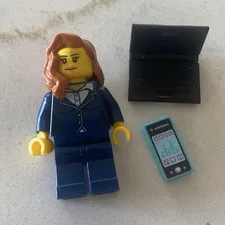 LEGO Business Woman Minifigure Businesswoman Computer Cell Phone 60102
