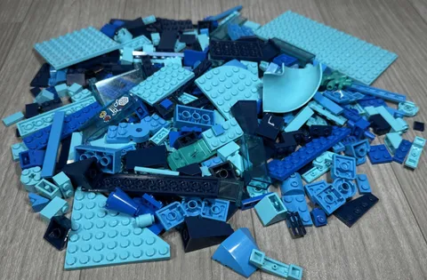 Lego Bulk Lot of Assorted Green Blocks Parts Slide Bricks Plates Special Pieces
