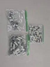Lego Qty 109 - Light Gray Bricks - 2x2 2x3 2x4 3001 3002 3003 MOC