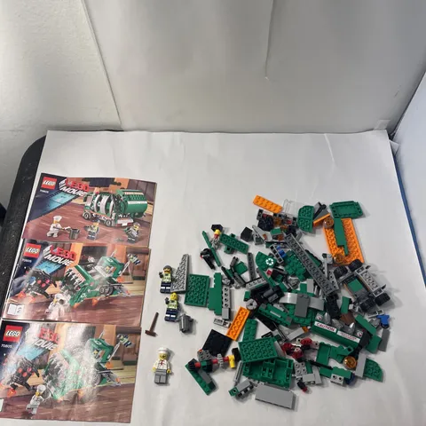LEGO 70805 The Lego Movie Set Trash Chomper As-Is w/ 3 Mini-Figs & Instructions