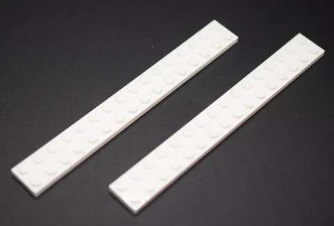 2 New LEGO White 2x16 Plate 4282 flat panel plates 16x2 4119227