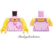 NEW Lego Female PINK Minifig TORSO -Butterfly Girl Halter Top Shirt w/Heart