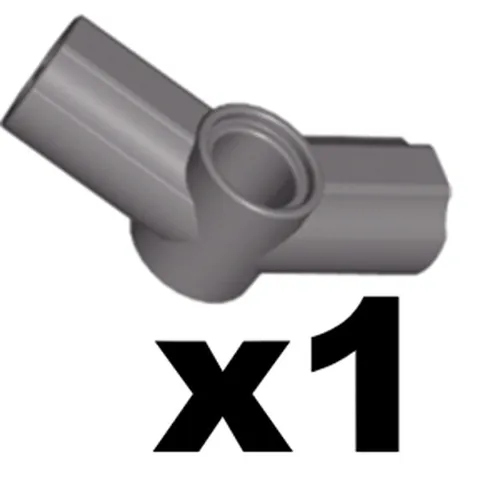 Lego Dark Gray (old) TECHNIC Axle Pin Connector Angled #4 Qty 1 Part 32192 T1