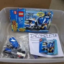 LEGO set 7990 Cement Mixer CITY town INCOMPLETE