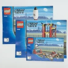 Lego Manual Instruction 3 Book LOT City Set 3368 Manuals Only