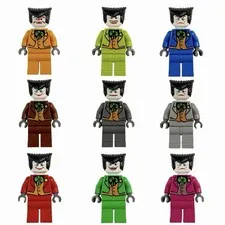 LEGO Batman 2006 Custom Joker Minifigures Lot of 9 (Bat005)