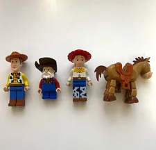 LEGO Toy Story Minifigure Lot Woody Jessie Bullseye Stinky Pete (7594) GREAT