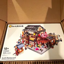 LEGO BrickLink Sushi Restaurant 910060 Complete Set 3604 pcs 18+ BDP