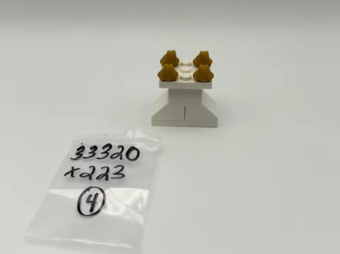 LEGO Part x223/33320 - Pearl gold frog - 4pc