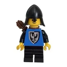 Lego Vintage Castle: Black Falcon Knight Minifigure with Bow (cas254) from 10039