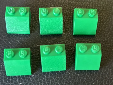 LEGO Parts 3039 Lot 6 Pieces Slope 45 2x2 Green