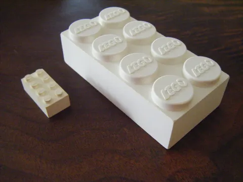 LEGO JUMBO Bricks  WHITE 1960's 60's 2"x4" RARE Vintage
