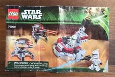 LEGO Star Wars: Clone Troopers vs. Droidekas 75000 Instructions Only - No Bricks