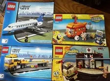 LEGO City 3181 4644 & Sponge Bob 3830 3833 - Instruction Manual Booklets Only