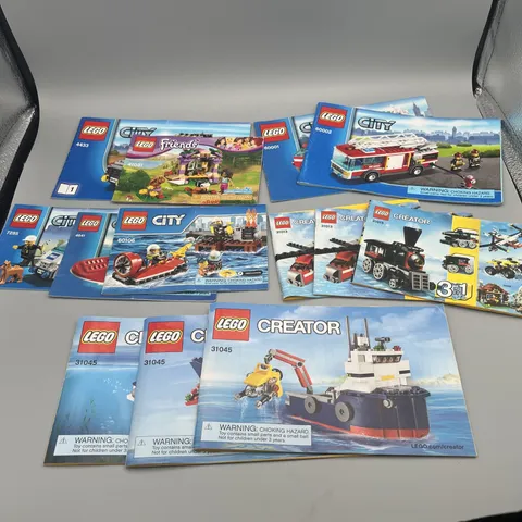 Lego City Original Instructions Manual Lot Of 16 Manuals & Catalogs