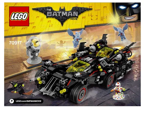 Lego Instruction Notice Batman Movie The Ultimate Batmobile 70917 New New