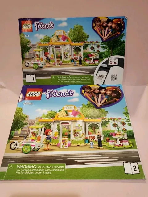 LEGO Friends 41444 City Organic Cafe Book 1 & 2 Instruction Guide MANUAL ONLY