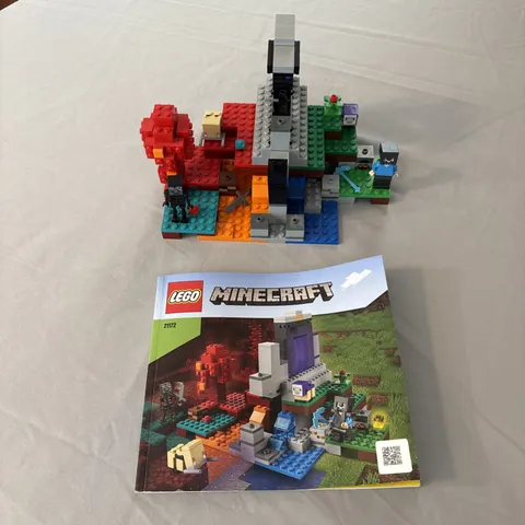 LEGO Minecraft: The Ruined Portal 21172 Building Toy Minifigs Manual Inc.