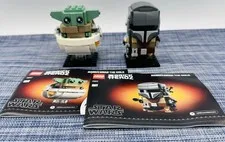 LEGO BRICKHEADZ: The Mandalorian & the Child ( Set 75317) Complete w/ Manual