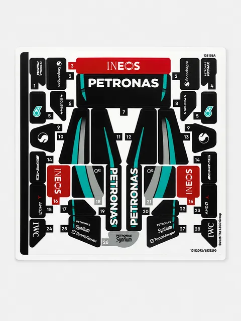 NEW LEGO | Sticker Sheet for Set 77244 Mercedes-AMG PETRONAS F1 Team W15 E