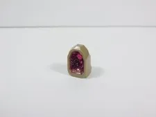 LEGO Dark Tan 1x1 Rock Geode w/ Glitter Crystal Minifig S3