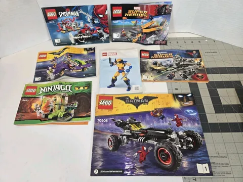 LEGO Instruction Manuals Lot Batman 70905 70906 Spider-Man 76113 Ninjago