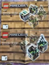Lego Minecraft 21105 Instruction Manual Micro-World Village 2 Booklets ONLY