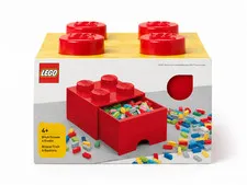LEGO Brick Drawer, 4 Knobs, 1 Drawer, Stackable Storage Box