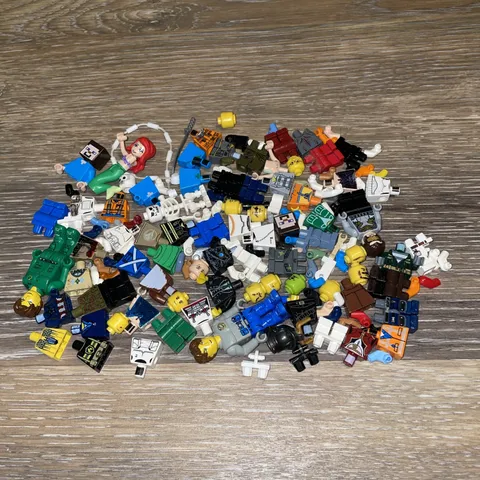 LEGO Cracked, Abused Minifigure Pieces - LOT OF Pieces & Parts As Is For Repair