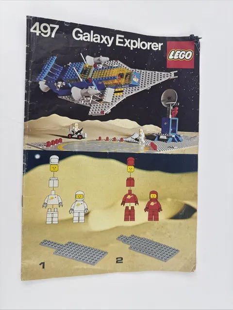 Vintage Lego 497 Galaxy Explorer Instructions Original