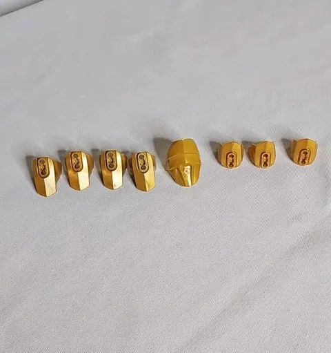 LEGO Hero Factory Gold Armor Lot of 8: Size 3, Size 4, Shoulder