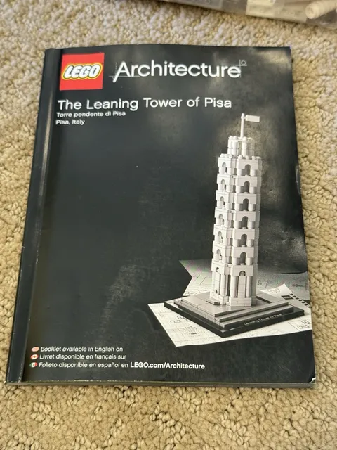 LEGO ARCHITECTURE: The Leaning Tower of Pisa (21015) 100% complete! Instructions