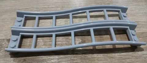#4840# Genuine Lego 34738 Roller Coaster 3 brick rise Light Bluish Grey qty 2