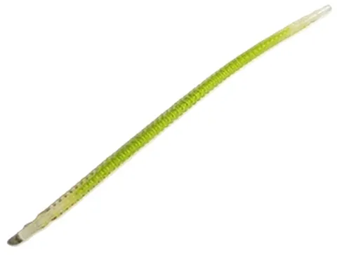 Lego Trans-Clear FLEXIBLE HOSE Ribbed 8mm End 19L / 15.2cm Molded Lime Center V2