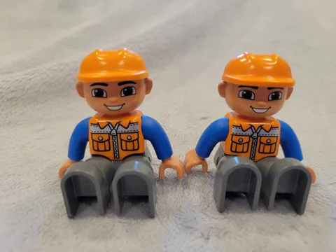 LEGO Duplo Construction Worker 2 Figure LOT
