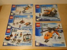 Lego City 60034 & 60036 Arctic Helicrane Instruction Books Lot