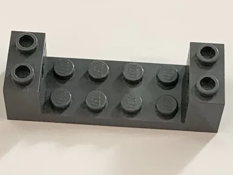 LEGO Dark Bluish Gray Technic Brick 2 x 6 x 1 1/3 with Axle Holes 65635
