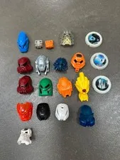 LEGO Bionicle Mask Parts pieces Avohkii Gold Takanuva 8596 of light glitter