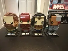 LEGO BrickHeadz Justice League Series 2 Flash, Wonder Woman, Aquaman, Cyborg Lot