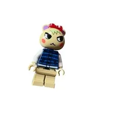 LEGO Animal Crossing Marshal Minifigure Smug Squirrel Blue Puffy Vest Nintendo