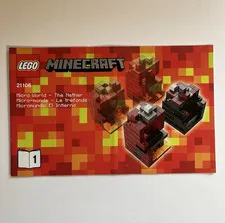 LEGO Minecraft Set 21106 Micro World The Nether Instruction Manual