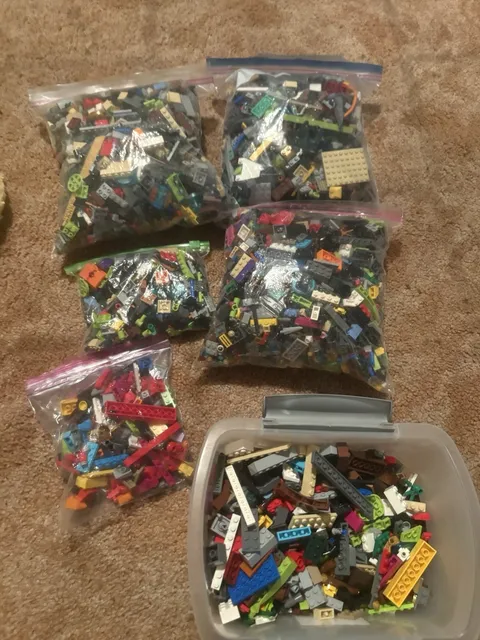 LEGO 12 Pounds Random Pieces Building Plate Blocks Bulk Lot some mini fig parts 
