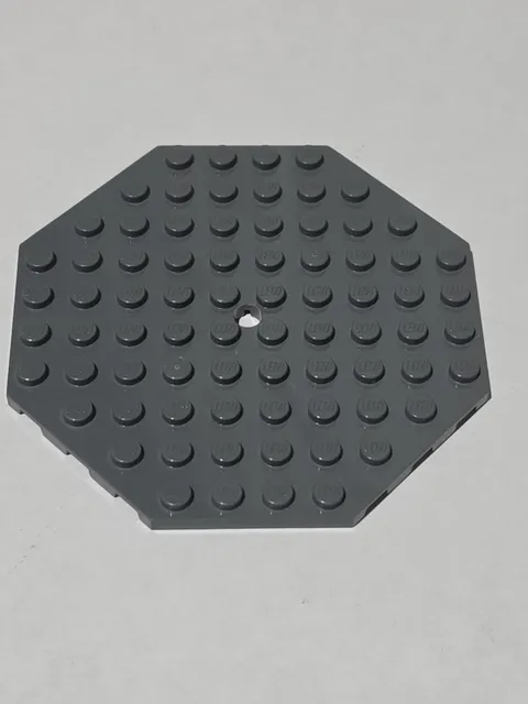 LEGO Plate Dark Bluish Gray ● 10 X 10 Octagonal ● 89523 ● QTY 1