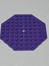 LEGO Plate Dark Purple ● 10 X 10 Octagonal ● 89523 ● QTY 1