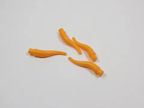 LEGO Lot of 4 Orange Cattle Horns Animal Minifig S9